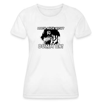 Tiger Raubkatze Tier Spruch lustig - Frauen Funktions-T-Shirt - Weiß - Vorne - AI Model Female 172 dark (172cm)