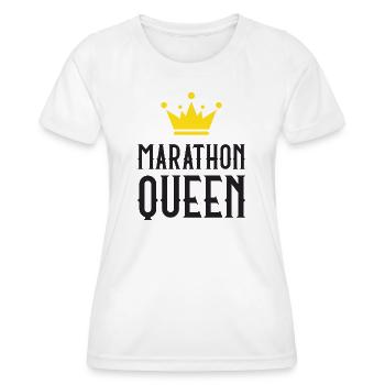 Marathon Queen - Frauen Funktions-T-Shirt - Weiß - Vorne - AI Model Female 172 dark (172cm)