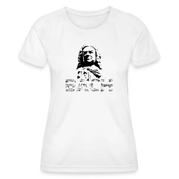 Jean-Sébastien Bach - T-shirt sport Femme - blanc - Devant - AI Model Female 172 dark (172cm)