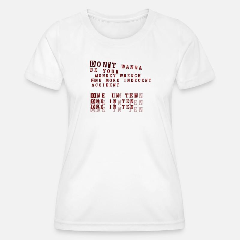 monkey wrench - foo fighters - Women's Functional T-Shirt - white