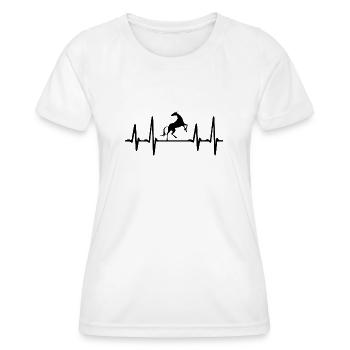 Stroke Horse - Women's Functional T-Shirt - white - Front - AI Model Female 172 dark (172cm)