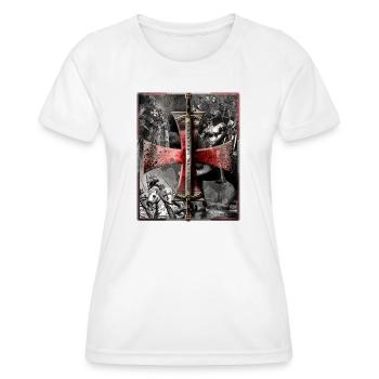 Templer aus Stahl - Rot - Frauen Funktions-T-Shirt - Weiß - Vorne - AI Model Female 172 dark (172cm)