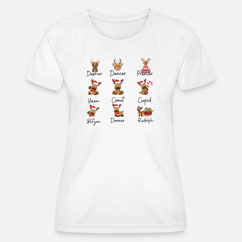 Reindeer - Women's Functional T-Shirt - white
