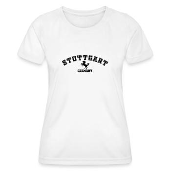 Stuttgart Germany - Women's Functional T-Shirt - white - Front - AI Model Female 172 dark (172cm)