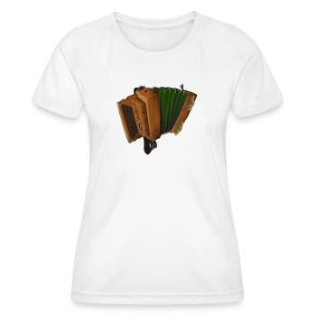Styrian Accordion - Yew/Green | ZiachON! - Women's Functional T-Shirt - white - Front - AI Model Female 172 dark (172cm)