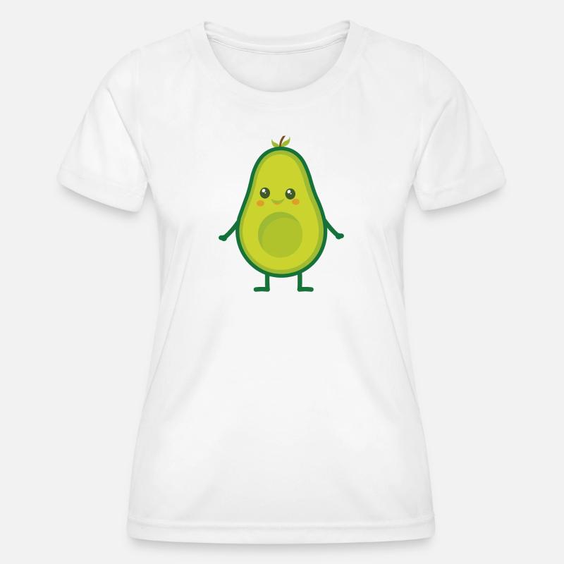 Avocado (Avocado Man) - Women's Functional T-Shirt - white