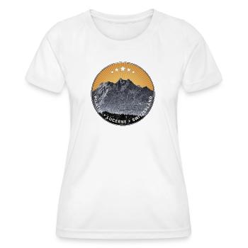 Pilate Lucerne Switzerland - Women's Functional T-Shirt - white - Front - AI Model Female 172 dark (172cm)