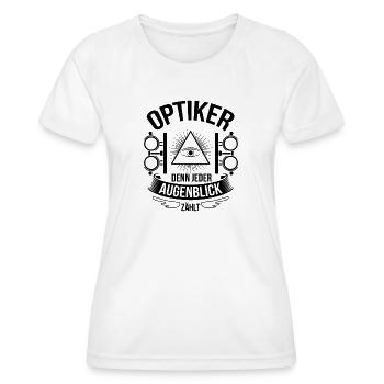Optiker Geschenkideen - Frauen Funktions-T-Shirt - Weiß - Vorne - AI Model Female 172 dark (172cm)