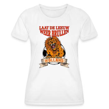 Lasst den Löwen brüllen - Frauen Funktions-T-Shirt - Weiß - Vorne - AI Model Female 172 dark (172cm)