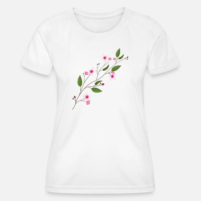 cherry blossom - Women's Functional T-Shirt - white