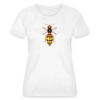 Dessin d’un frelon fascinant - T-shirt sport Femme - blanc - Devant - AI Model Female 172 dark (172cm)