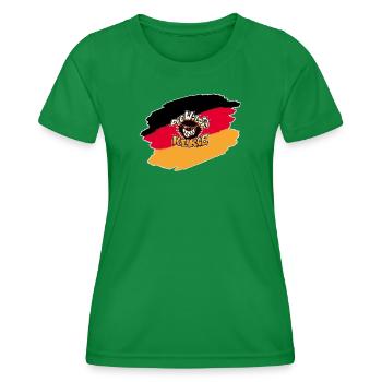 Die Wilden Kerle Logo Deutschland - Frauen Funktions-T-Shirt - Kelly Green - Vorne - AI Model Female 172 dark (172cm)