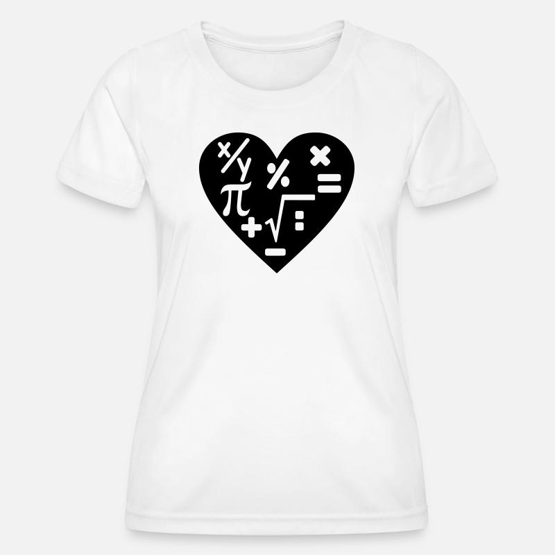 Math arithmetic - Women's Functional T-Shirt - white