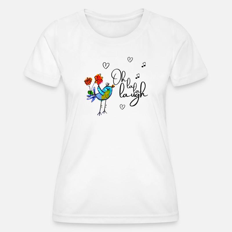 Oh la la laugh - Women's Functional T-Shirt - white
