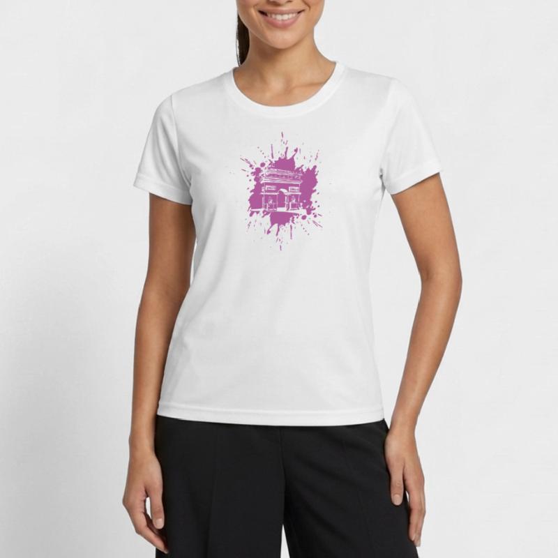 | de l’Arc de triomphe Arc de Triomphe Paris | Éclabousser T-shirt sport Femme