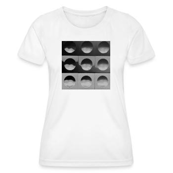 Sphères grises - T-shirt sport Femme - blanc - Devant - AI Model Female 172 dark (172cm)