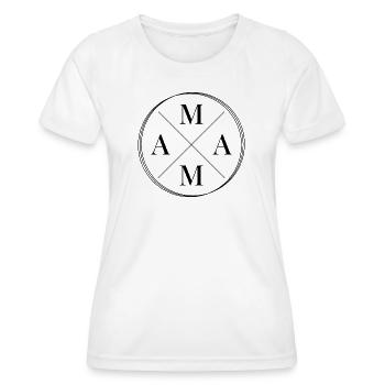 Mama - Frauen Funktions-T-Shirt - Weiß - Vorne - AI Model Female 172 dark (172cm)