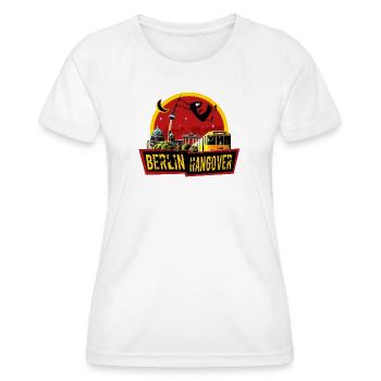 La gueule de bois de Berlin - T-shirt sport Femme - blanc - Devant - AI Model Female 172 dark (172cm)