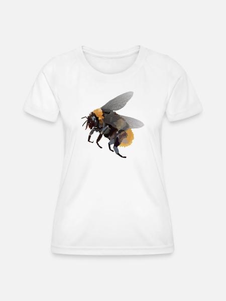 Heike, die Hummel - Frauen Funktions-T-Shirt - Weiß