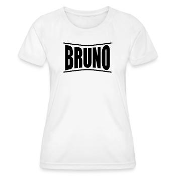 Bruno T-Shirt Geschenkidee - Frauen Funktions-T-Shirt - Weiß - Vorne - AI Model Female 172 dark (172cm)