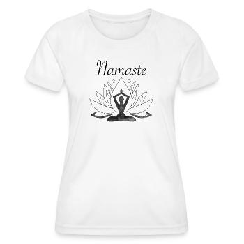 Yoga - Women's Functional T-Shirt - white - Front - AI Model Female 172 dark (172cm)