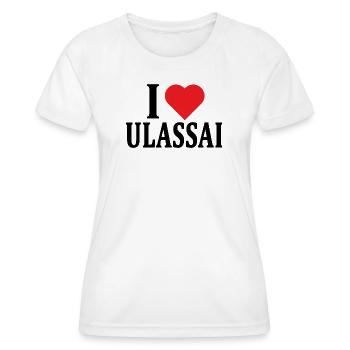 T-shirt I love Ulassai t-shirt Sardinia - Women's Functional T-Shirt - white - Front - AI Model Female 172 dark (172cm)
