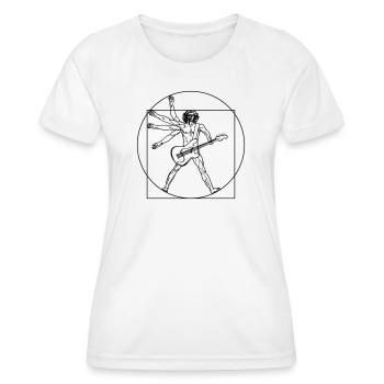 Sparvinci rock - Women's Functional T-Shirt - white - Front - AI Model Female 172 dark (172cm)