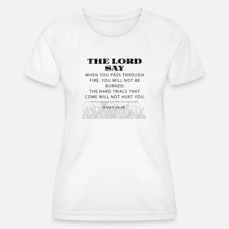 Bible Verse - Women's Functional T-Shirt - white