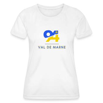 Val de marne - Women's Functional T-Shirt - white - Front - AI Model Female 172 dark (172cm)
