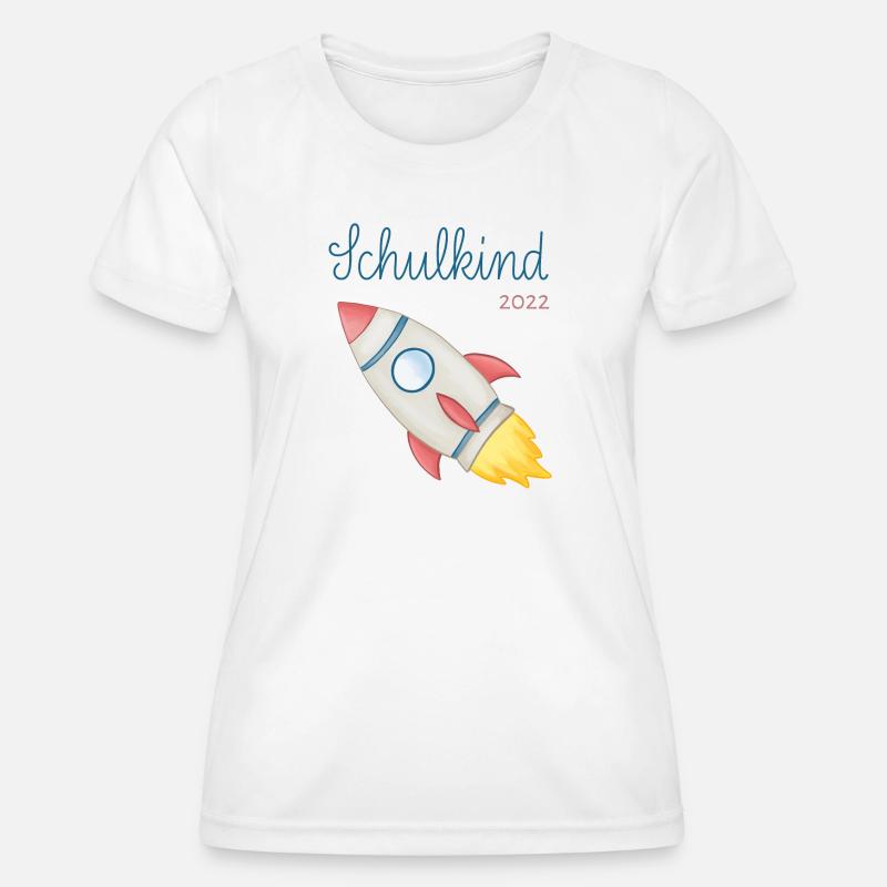 Schoolchild 2022 Rocket - Women's Functional T-Shirt - white