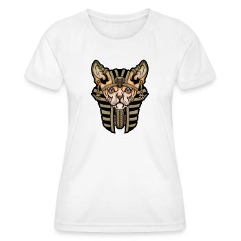 Chat mignon - T-shirt sport Femme - blanc - Devant - AI Model Female 172 dark (172cm)