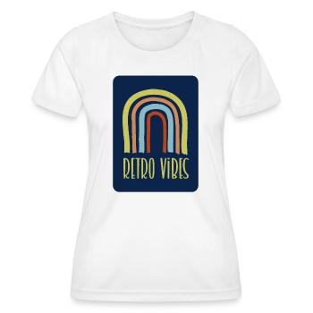 Retro Vibes - Women's Functional T-Shirt - white - Front - AI Model Female 172 dark (172cm)