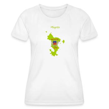 Mayotte - Women's Functional T-Shirt - white - Front - AI Model Female 172 dark (172cm)