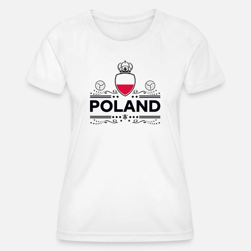 POLAND - Women's Functional T-Shirt - white