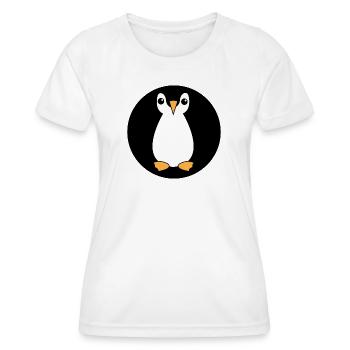 Pinguin Tier antarktis Vogel Zoo Südpol - Frauen Funktions-T-Shirt - Weiß - Vorne - AI Model Female 172 dark (172cm)