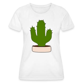 Cactus, cactus, plantes succulentes, plantes - T-shirt sport Femme - blanc - Devant - AI Model Female 172 dark (172cm)