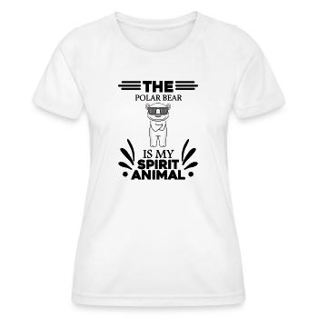 Eisbär Polarbär Bär - Frauen Funktions-T-Shirt - Weiß - Vorne - AI Model Female 172 dark (172cm)