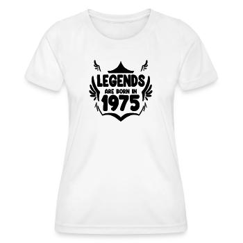1975 - Jahrgang 1975 - Frauen Funktions-T-Shirt - Weiß - Vorne - AI Model Female 172 dark (172cm)