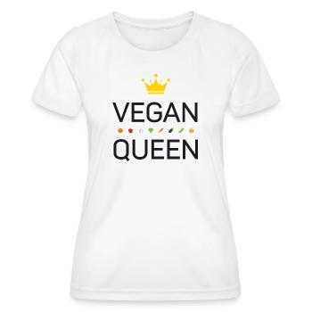 Végétalien - T-shirt sport Femme - blanc - Devant - AI Model Female 172 dark (172cm)