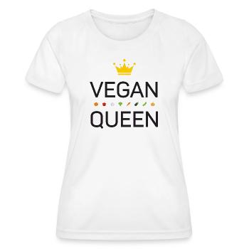 Végétalien - T-shirt sport Femme - blanc - Devant - AI Model Female 172 dark (172cm)