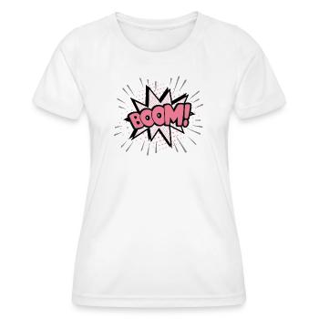 Boom pink - Women's Functional T-Shirt - white - Front - AI Model Female 172 dark (172cm)