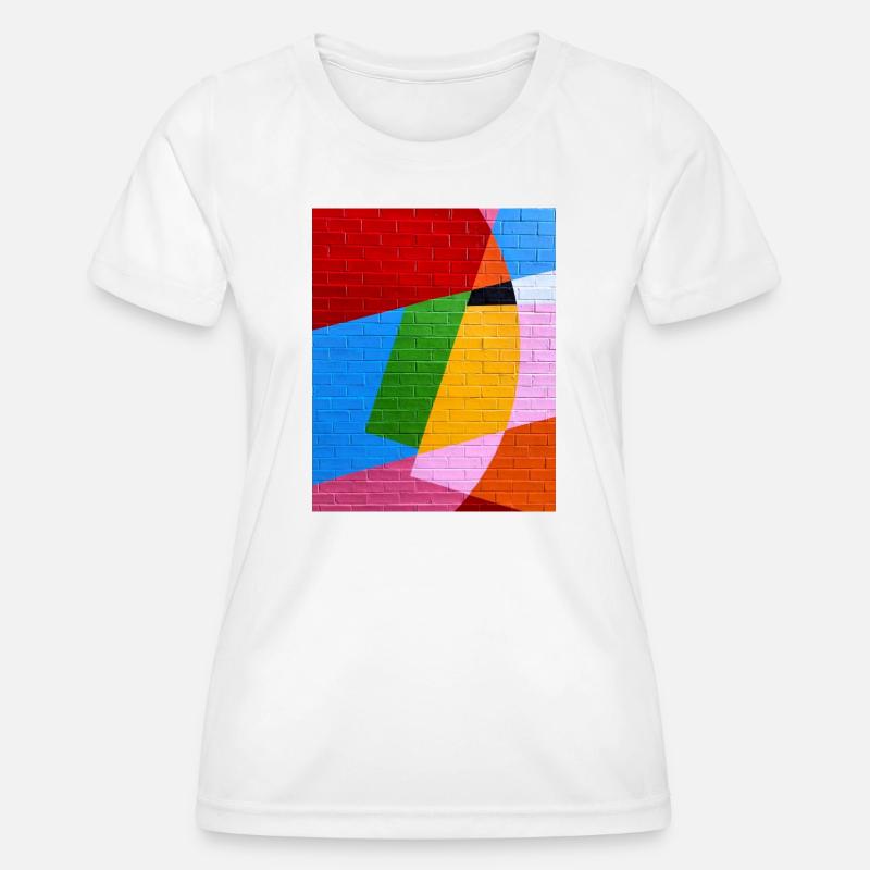 Colourful Wall - Women's Functional T-Shirt - white