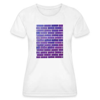 Brick Wall - Women's Functional T-Shirt - white - Front - AI Model Female 172 dark (172cm)