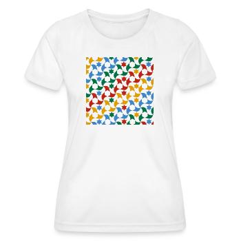Tuiles andalouses 12 (Alhambra, Grenade) - T-shirt sport Femme - blanc - Devant - AI Model Female 172 dark (172cm)