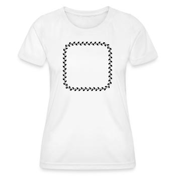 Frame sheet - Women's Functional T-Shirt - white - Front - AI Model Female 172 dark (172cm)