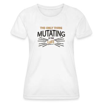 Spruch - Frauen Funktions-T-Shirt - Weiß - Vorne - AI Model Female 172 dark (172cm)