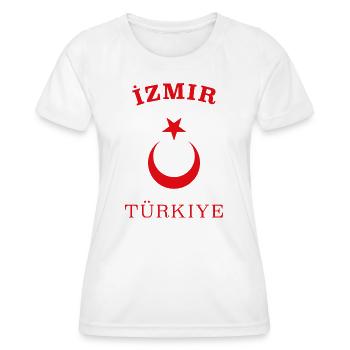IZMIR - Turquie - Turquie - T-shirt sport Femme - blanc - Devant - AI Model Female 172 dark (172cm)