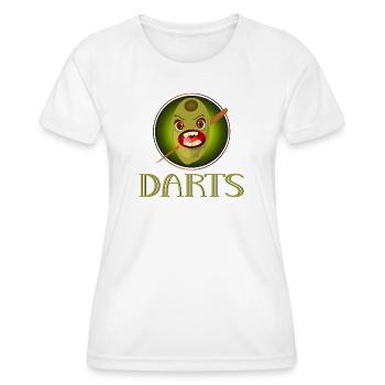 DARTS FUNNY - Women's Functional T-Shirt - white - Front - AI Model Female 172 dark (172cm)