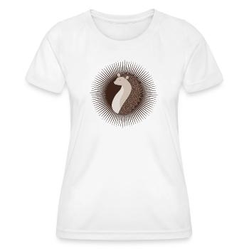 zauberhafter strahlend süßer Igel - Frauen Funktions-T-Shirt - Weiß - Vorne - AI Model Female 172 dark (172cm)