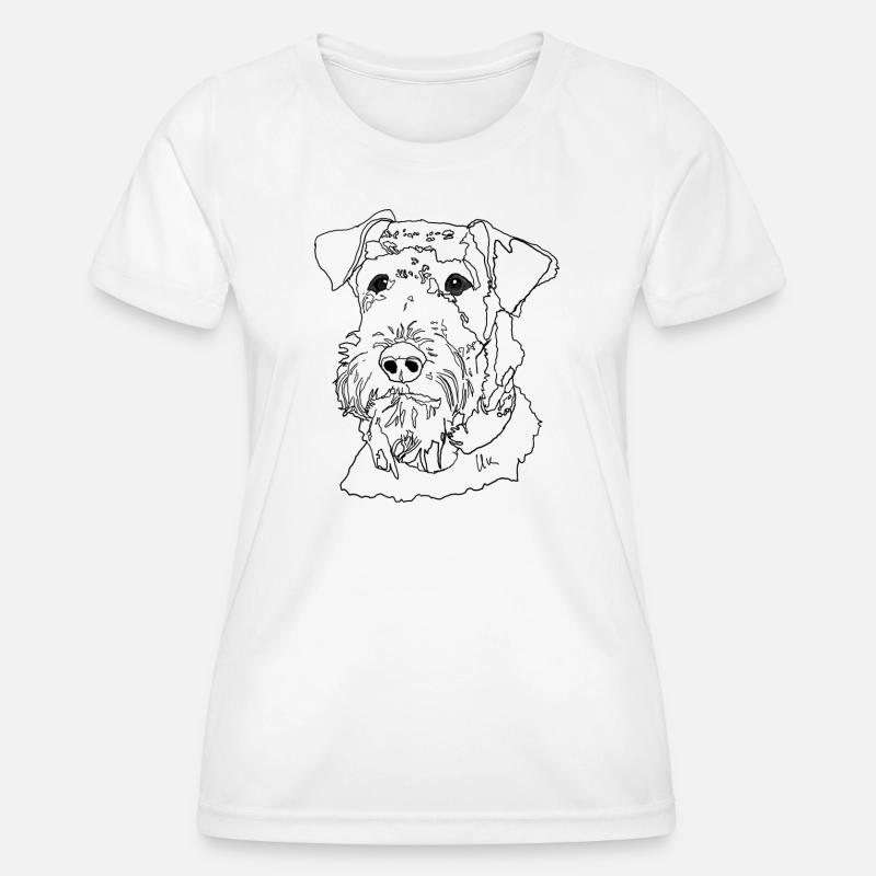 Airedale Terrier - Women's Functional T-Shirt - white